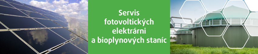 servis fotovoltických elektrárni a bioplynových staníc